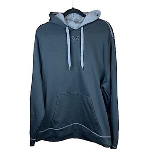 Under Armour Hustle Hoodie Size XL Black with Gray Trim Fleece Lined Hoodie